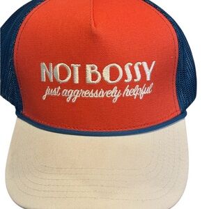 Red and Beige Trucker Hat